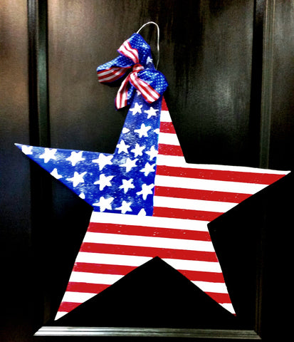 USA Star Door Hanger - Little Bug Craftz