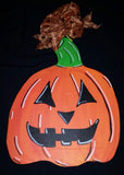 Pumpkin Wooden Door Hanger - Little Bug Craftz