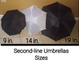 Second-Line Umbrella 19 inches - Little Bug Craftz