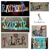 Theme Name Wall Hanging (6 Letters) - Little Bug Craftz